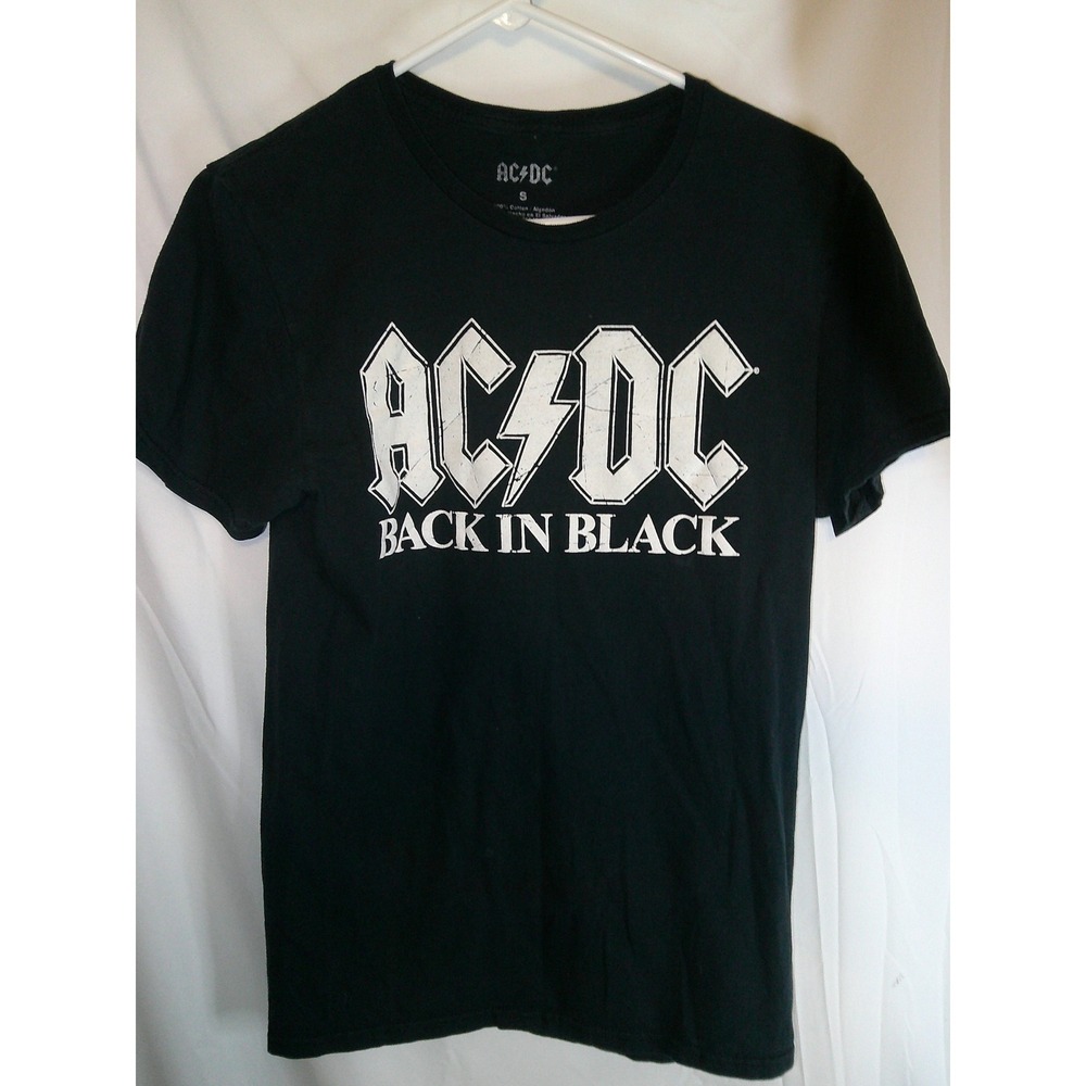 AC/DC Back‎ in Black Graphic Tee Rock Band Music T-Shirt Small